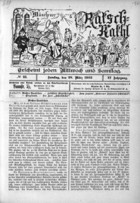 Münchener Ratsch-Kathl Samstag 28. März 1903