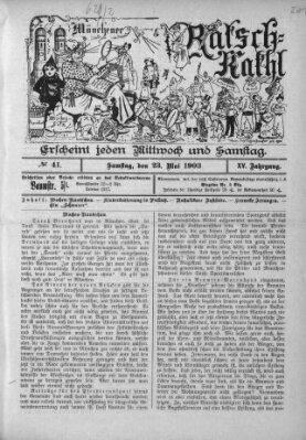 Münchener Ratsch-Kathl Samstag 23. Mai 1903