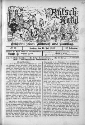 Münchener Ratsch-Kathl Samstag 11. Juli 1903