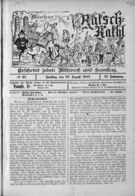 Münchener Ratsch-Kathl Samstag 22. August 1903