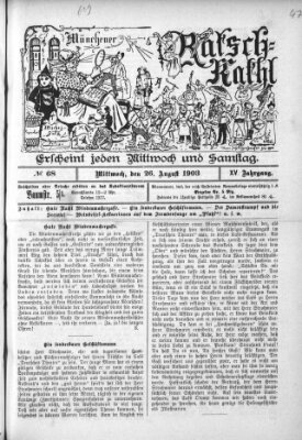 Münchener Ratsch-Kathl Mittwoch 26. August 1903