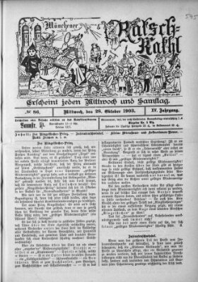 Münchener Ratsch-Kathl Mittwoch 28. Oktober 1903