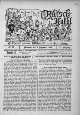 Münchener Ratsch-Kathl Mittwoch 2. Dezember 1903