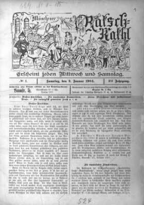 Münchener Ratsch-Kathl Samstag 2. Januar 1904