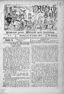 Münchener Ratsch-Kathl Samstag 16. Januar 1904