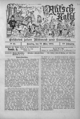 Münchener Ratsch-Kathl Samstag 12. März 1904