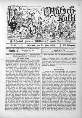 Münchener Ratsch-Kathl Mittwoch 30. März 1904