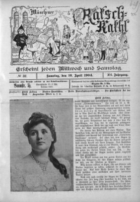 Münchener Ratsch-Kathl Samstag 16. April 1904