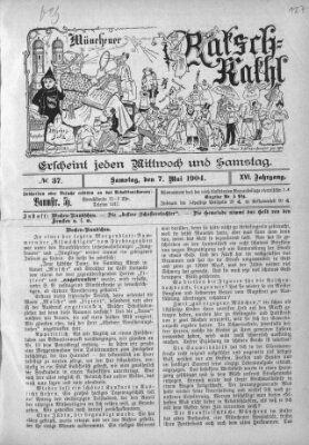 Münchener Ratsch-Kathl Samstag 7. Mai 1904