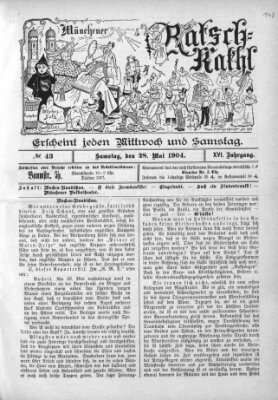 Münchener Ratsch-Kathl Samstag 28. Mai 1904