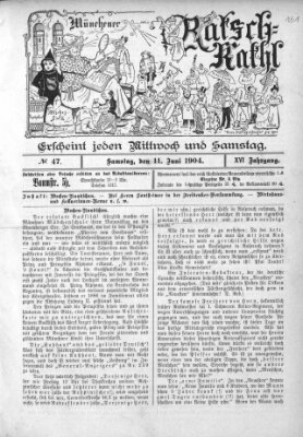 Münchener Ratsch-Kathl Samstag 11. Juni 1904