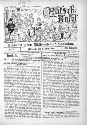 Münchener Ratsch-Kathl Mittwoch 6. Juli 1904