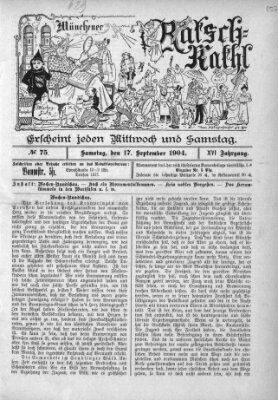 Münchener Ratsch-Kathl Samstag 17. September 1904