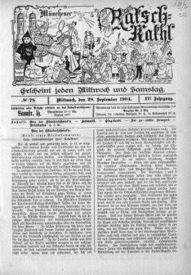 Münchener Ratsch-Kathl Mittwoch 28. September 1904