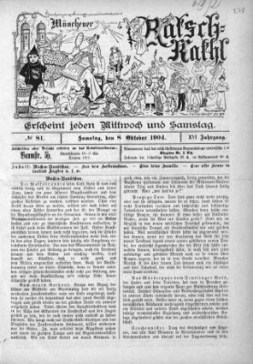 Münchener Ratsch-Kathl Samstag 8. Oktober 1904