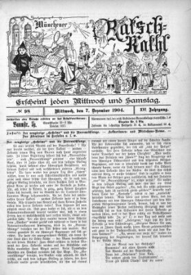 Münchener Ratsch-Kathl Mittwoch 7. Dezember 1904