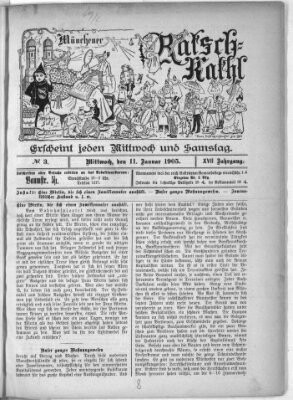 Münchener Ratsch-Kathl Mittwoch 11. Januar 1905