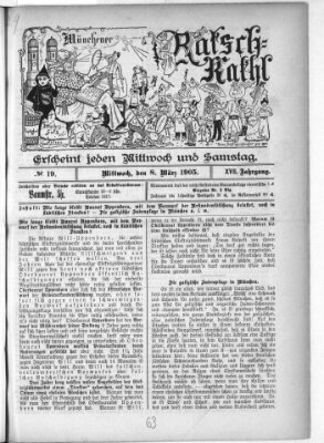 Münchener Ratsch-Kathl Mittwoch 8. März 1905