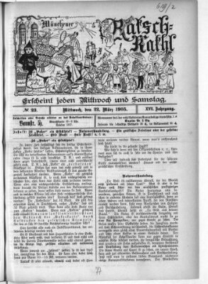 Münchener Ratsch-Kathl Mittwoch 22. März 1905