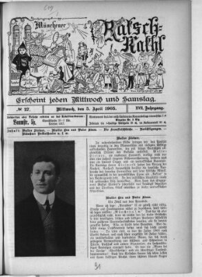 Münchener Ratsch-Kathl Mittwoch 5. April 1905