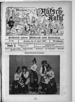 Münchener Ratsch-Kathl Samstag 15. April 1905