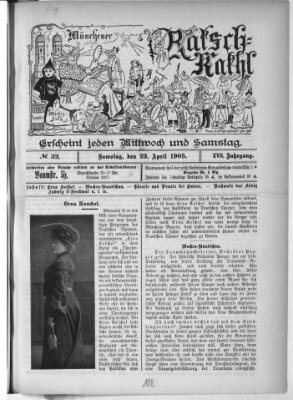 Münchener Ratsch-Kathl Samstag 22. April 1905