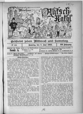 Münchener Ratsch-Kathl Samstag 3. Juni 1905