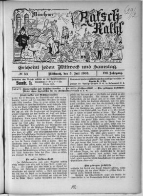 Münchener Ratsch-Kathl Mittwoch 5. Juli 1905