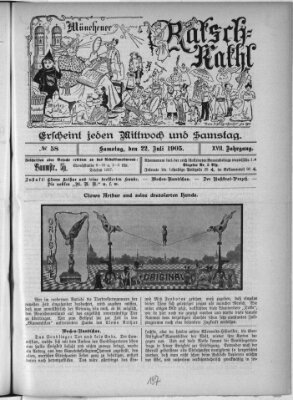 Münchener Ratsch-Kathl Samstag 22. Juli 1905