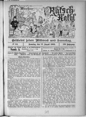 Münchener Ratsch-Kathl Samstag 12. August 1905