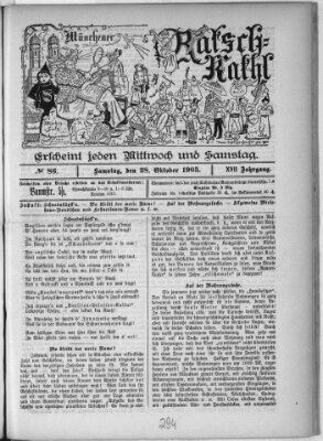 Münchener Ratsch-Kathl Samstag 28. Oktober 1905