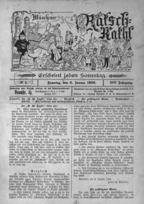 Münchener Ratsch-Kathl Samstag 6. Januar 1906