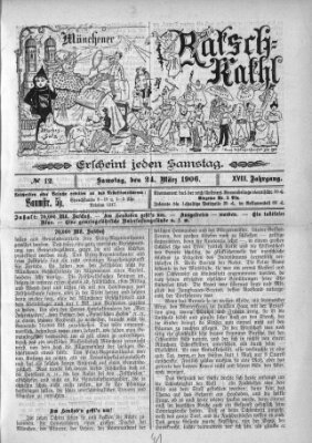 Münchener Ratsch-Kathl Samstag 24. März 1906