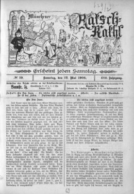 Münchener Ratsch-Kathl Samstag 12. Mai 1906