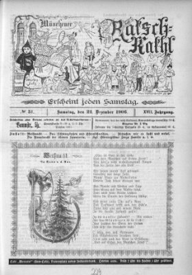 Münchener Ratsch-Kathl Samstag 22. Dezember 1906