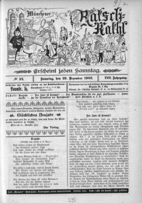 Münchener Ratsch-Kathl Samstag 29. Dezember 1906