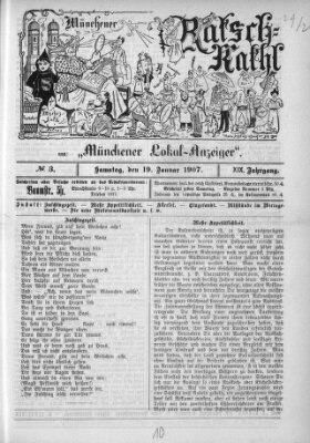 Münchener Ratsch-Kathl Samstag 19. Januar 1907