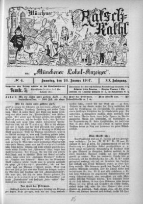 Münchener Ratsch-Kathl Samstag 26. Januar 1907