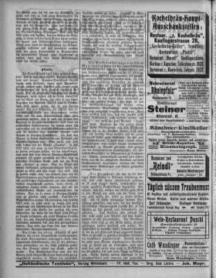 Münchener Stadtanzeiger und "Münchener Ratschkathl" (Münchener Ratsch-Kathl) Samstag 10. Oktober 1908