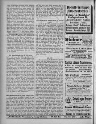 Münchener Stadtanzeiger und "Münchener Ratschkathl" (Münchener Ratsch-Kathl) Samstag 17. Oktober 1908