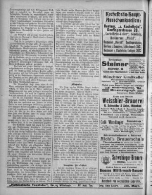 Münchener Stadtanzeiger und "Münchener Ratschkathl" (Münchener Ratsch-Kathl) Samstag 31. Oktober 1908