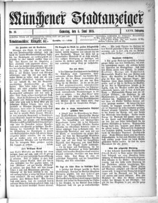 Münchener Stadtanzeiger (Münchener Ratsch-Kathl) Samstag 5. Juni 1915