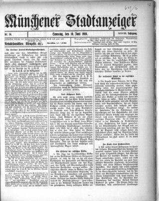 Münchener Stadtanzeiger (Münchener Ratsch-Kathl) Samstag 10. Juni 1916