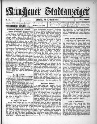 Münchener Stadtanzeiger (Münchener Ratsch-Kathl) Samstag 4. August 1917