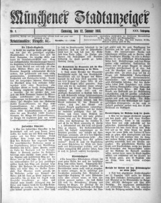 Münchener Stadtanzeiger (Münchener Ratsch-Kathl) Samstag 12. Januar 1918