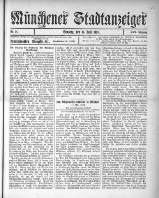 Münchener Stadtanzeiger (Münchener Ratsch-Kathl) Samstag 15. Juni 1918