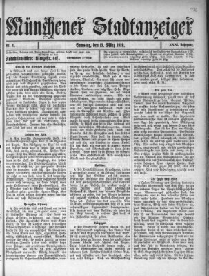 Münchener Stadtanzeiger (Münchener Ratsch-Kathl) Samstag 15. März 1919