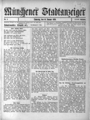 Münchener Stadtanzeiger (Münchener Ratsch-Kathl) Samstag 10. Januar 1920