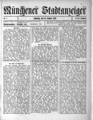 Münchener Stadtanzeiger (Münchener Ratsch-Kathl) Samstag 24. Januar 1920