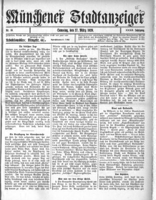 Münchener Stadtanzeiger (Münchener Ratsch-Kathl) Samstag 27. März 1920